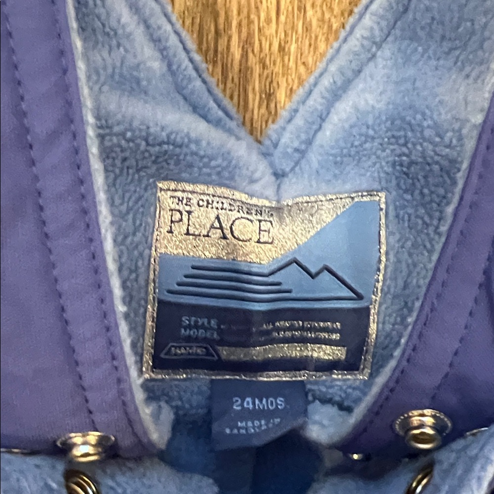 The Children's Place Periwinkle Blue Snow Bib Overalls / Snow Pants 24M - Picture 2 of 9
